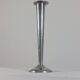 Vintage postmodern art deco revival chromed aluminum candlestick