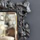 Petit miroir Napoléon III en gutta percha à décor de vigne, XIXe siècle