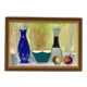 Huile sur toile d'époque Mid Century – « Bol, Vase et Fruits » par K. W. N.