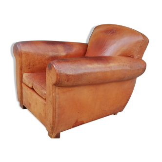 Leather club chair from the 1940s
