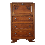 Art Deco oak chest of drawers