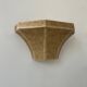 Vintage wall lamp, grainy beige plaster, France 1960