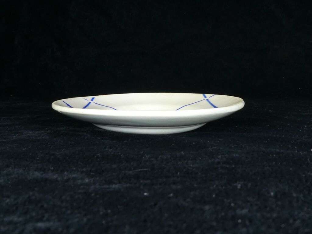 Raviers in faience blue fleurette model