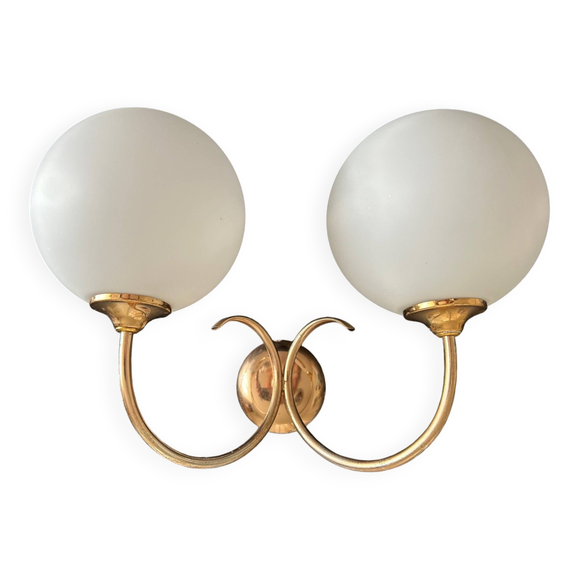 1950 two-light wall lamp