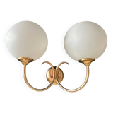 1950 two-light wall lamp