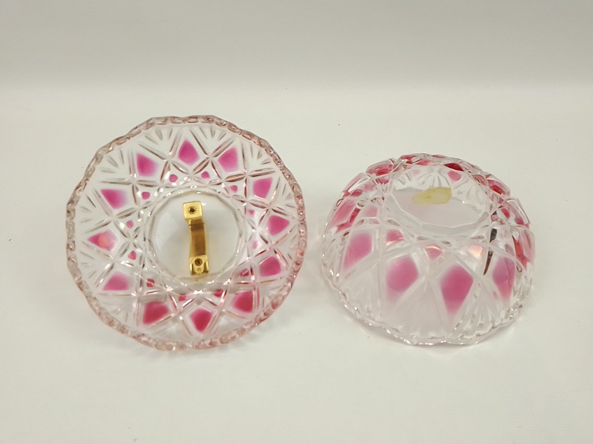 Crystal candy deco relief and pink colours