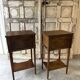 Pair of Louis XVI style bedside tables 1970s
