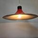 Rare Midcentury Red Pendant, Space Age, Italy, 1970s