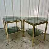 Pair of Guy Lefèvre side tables, 1970s