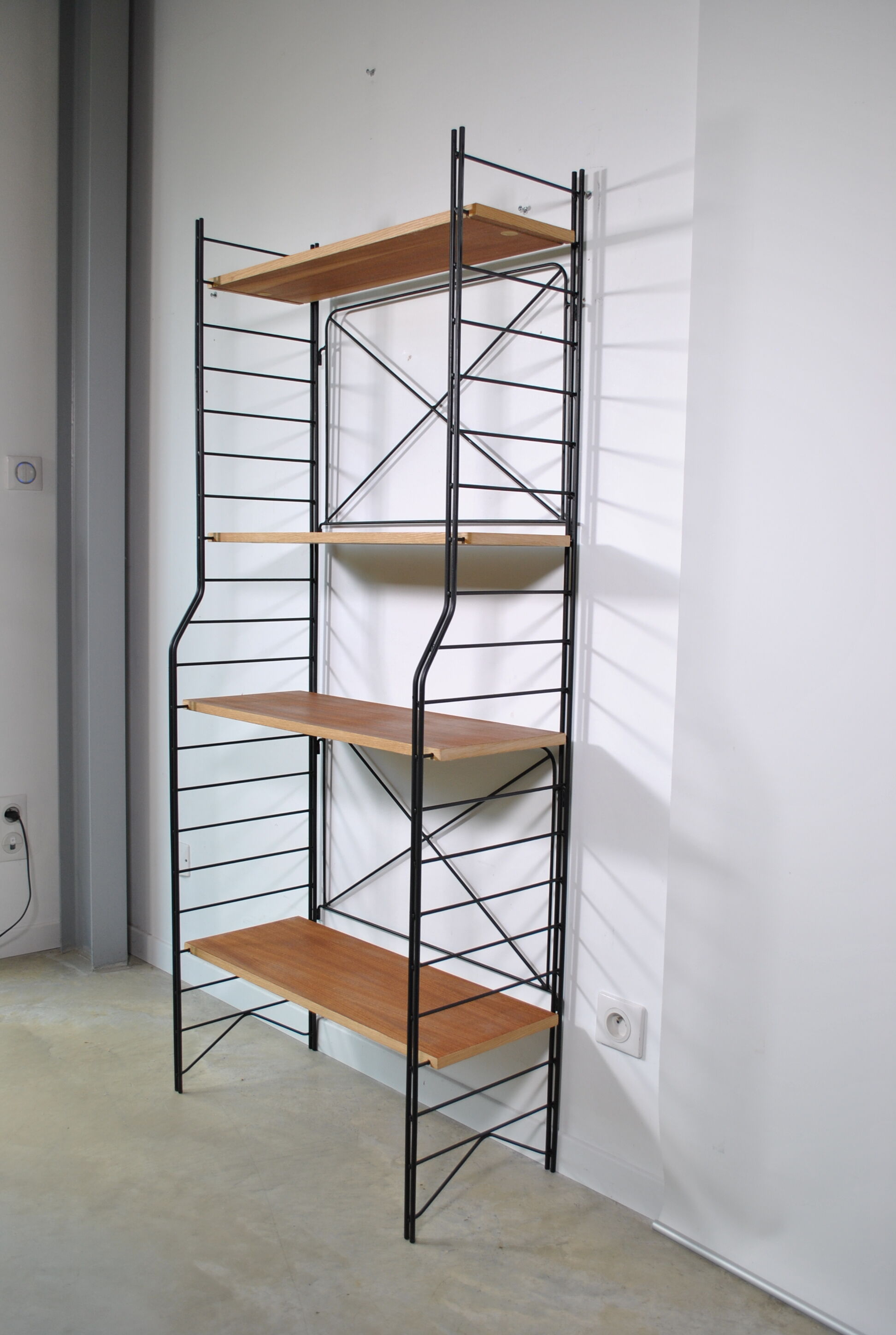 Library shelves 1960