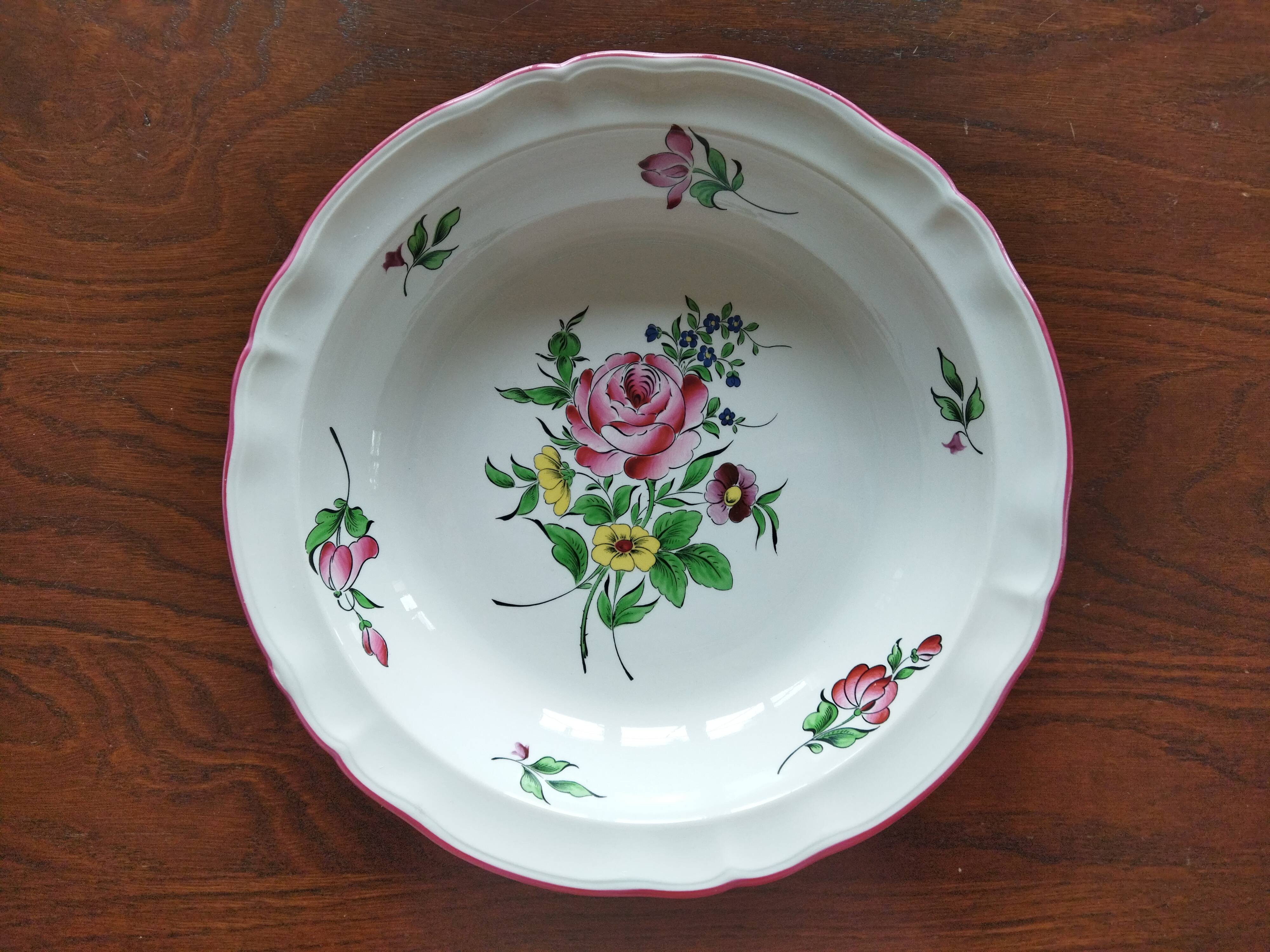 Deep dish "Fine street lamp" KG Lunéville