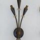 Pair of arum sconces edition Lunel Paris 50s