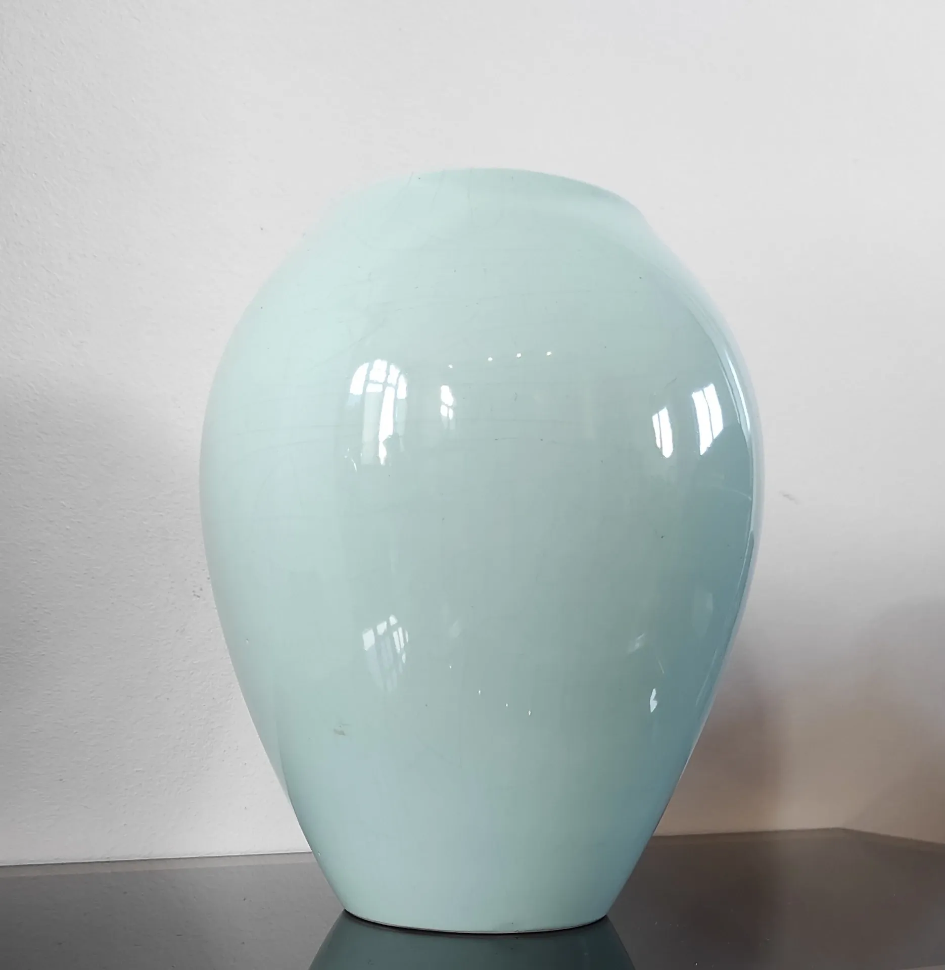 Vintage glazed ceramic vase