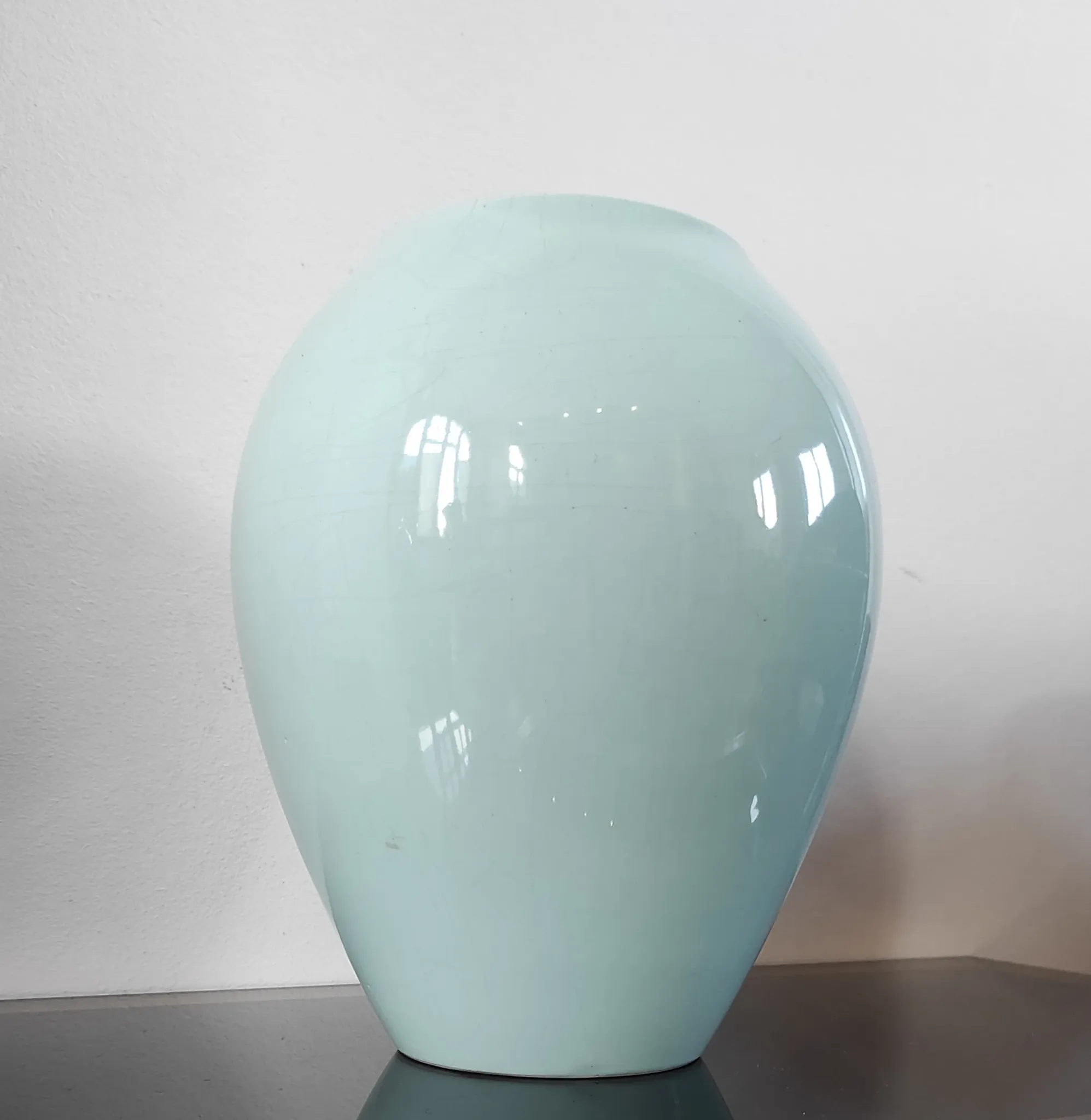 Vintage glazed ceramic vase