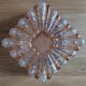 Vintage 60s two-tone square ceiling light
