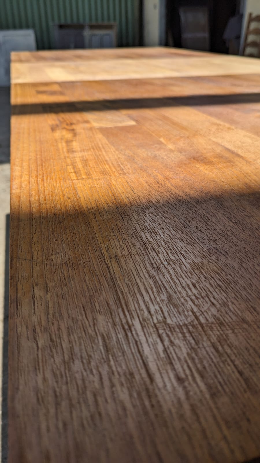 Large dining table with extension