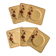 6 square dessert plates, ironstone. 1940s-50s.
