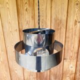 Suspension in chrome metal and glass from the 70s