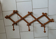 Vintage wooden accordion coat rack 10 hooks