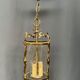 Lanterne suspendue cristal en bronze