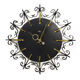 Metal wall clock, silvos, czechoslovakia, 1970s