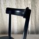 Set of four black Moser 1-250 wooden dining chairs, Werner Max Moser design