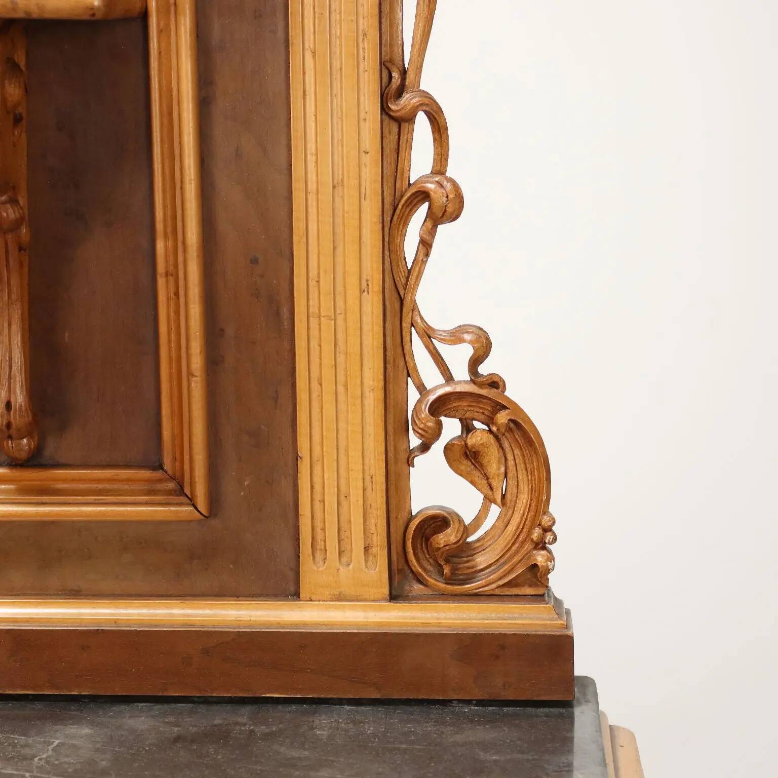 Antique Art Nouveau bedside tables Italy 19th Century