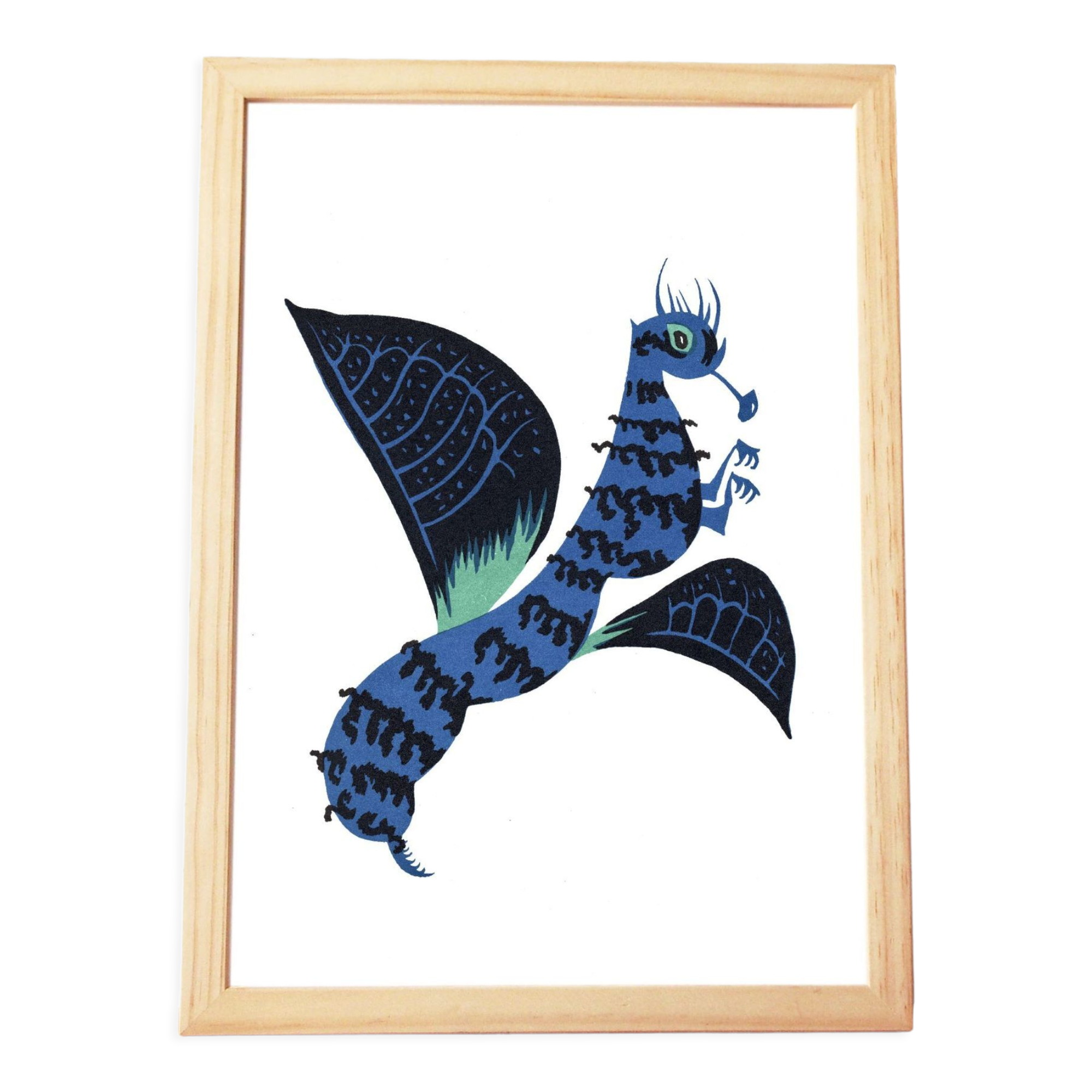 Original lithograph Jean Lurçat "Bumblebee of Malaysia"