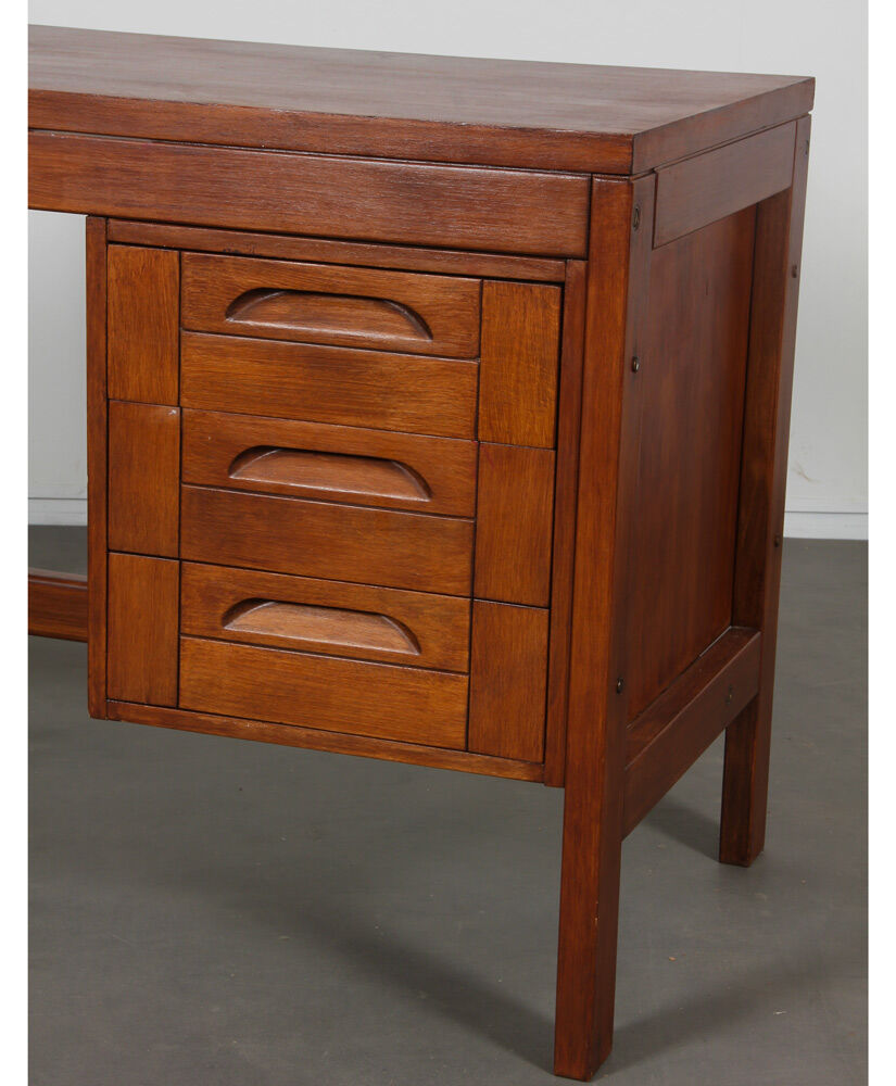 Vintage wooden desk from the 1970s