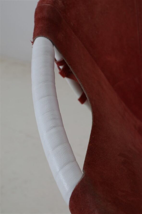 Set of 2 Lusch Balloon Chairs / suede armchairs / cocktail chairs / Mid Century Modern Design / 1960s