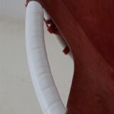 Set of 2 Lusch Balloon Chairs / suede armchairs / cocktail chairs / Mid Century Modern Design / 1960s