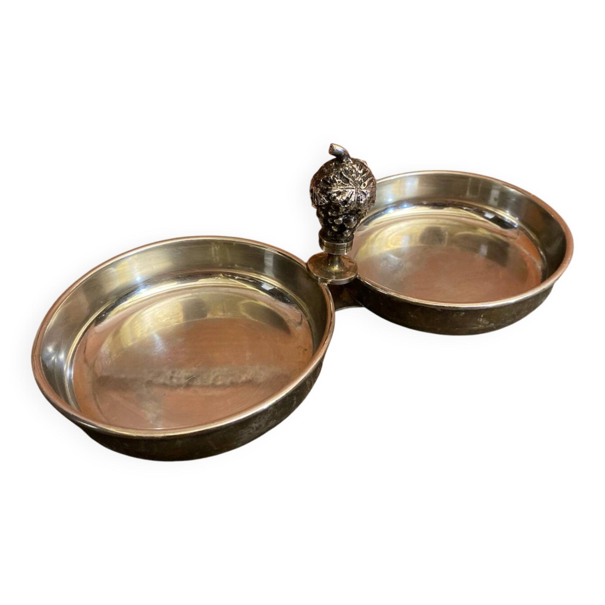 Vintage Double Silver-Plated Serving Dish Former Beggar