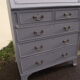 Bureau scriban anglais peint