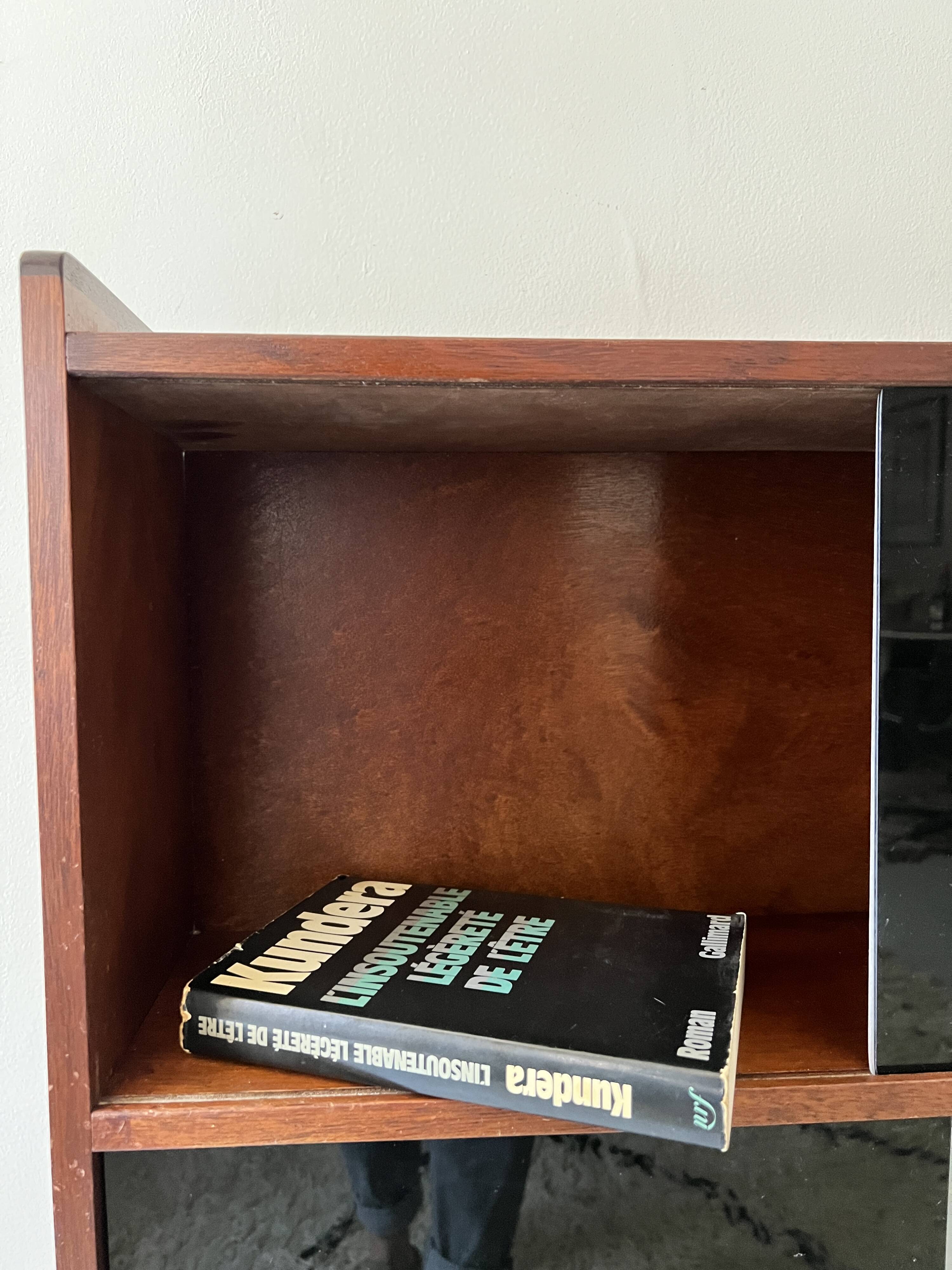 Glass-fronted bookcase by D.Rozaffy, Meuble Oscar edition, 1960s