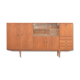 Scandinavian teak living buffet forming a showcase