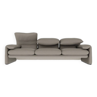 High-end gray sofa Maralunga by Vico Magistretti for Cassina