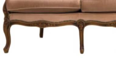 Antique sofa, baroque Louis XV style