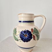 Pichet à eau, vase en grès vintage de style portugais