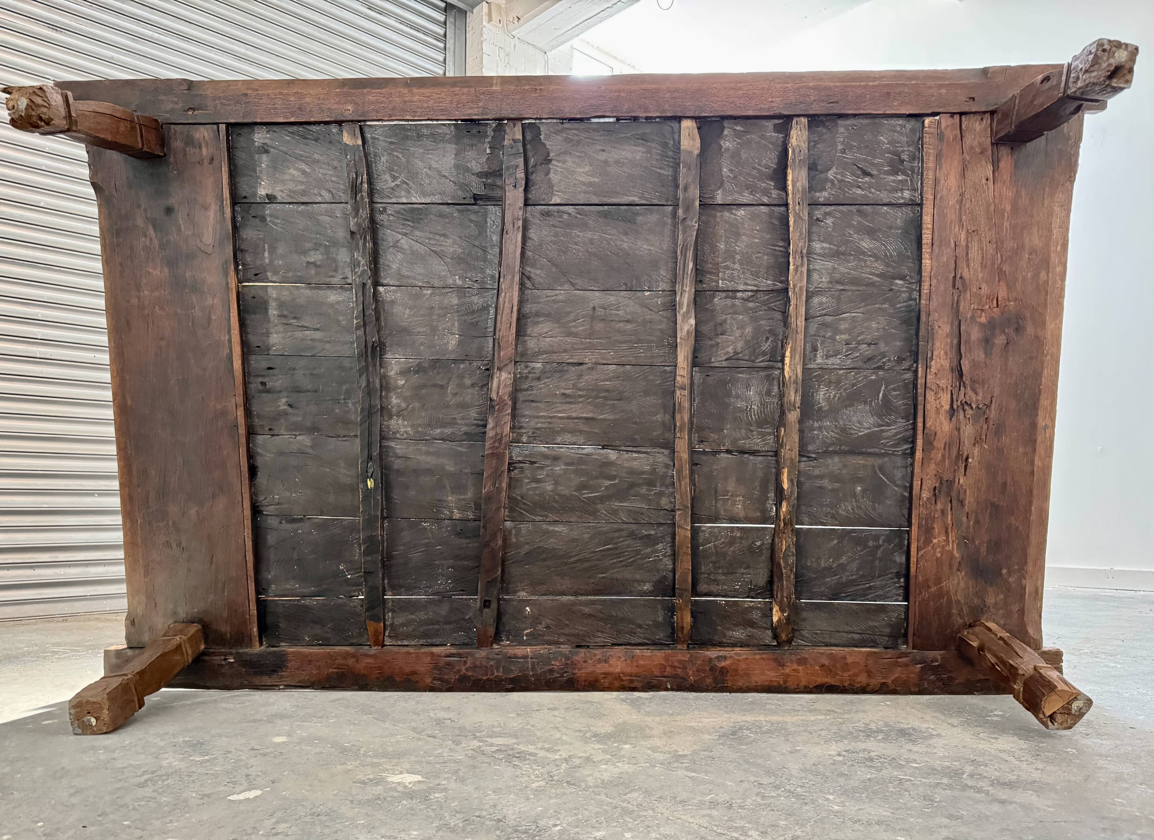 Large Antique Indonesian Coffee Table