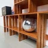 Pair of modernist pine wall shelves, circa 1970
