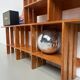 Pair of modernist pine wall shelves, circa 1970