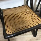 Paire de chaises cannées