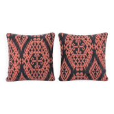 Set of 2 vintage kilim cushion covers 41x41 cm