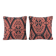 Set of 2 vintage kilim cushion covers 41x41 cm