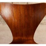 Chairs series 7, No.3107 by Arne Jacobsen for Fritz Hansen, teak butterfly, Denmark, circa 1955