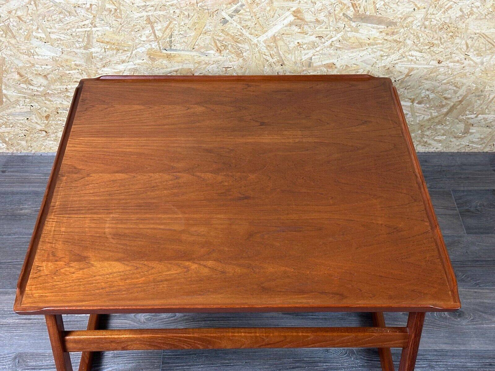 60s 70s teak coffee table Kubus by Jalk Vodder Andersen for Dyrlund Denmark
