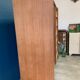 Vintage wood/wicker cabinet