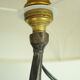 Vintage French brutalist iron lamp base