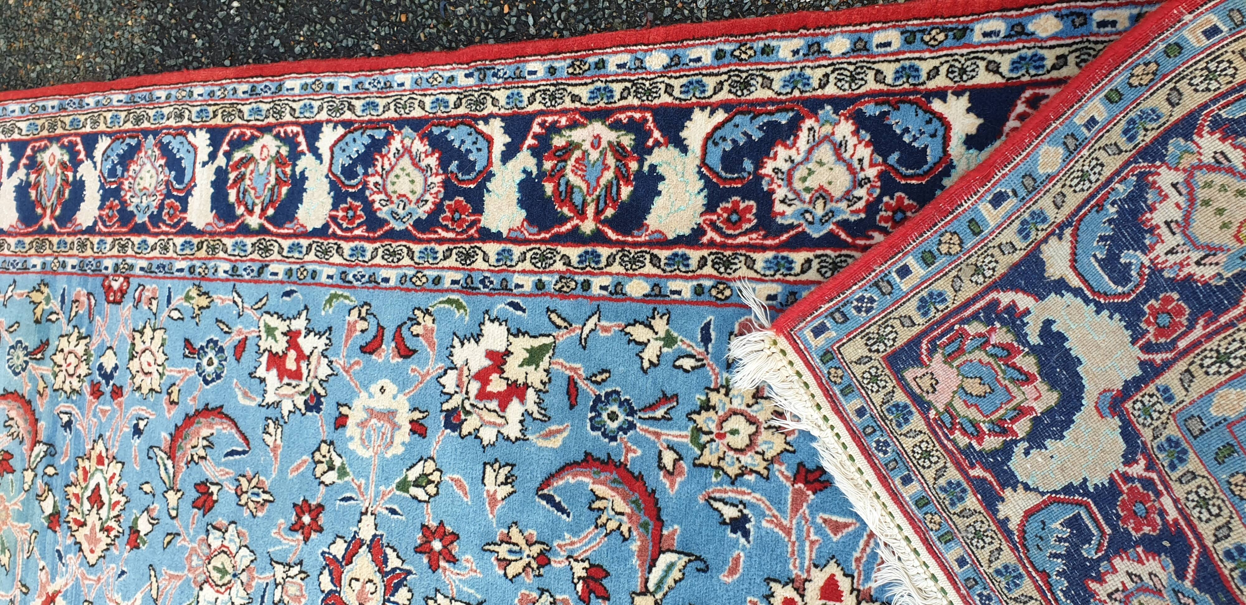 Royal blue oriental rug