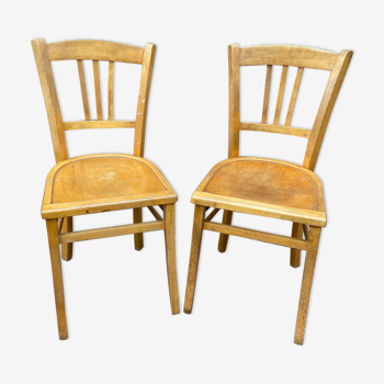 Paire de chaises bistrot Luterma 1960